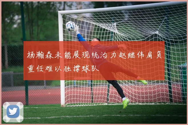 杨瀚森未能展现统治力赵继伟肩负重任难以独撑球队